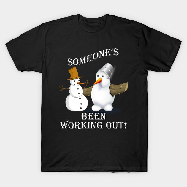 Snowmen Gifts, Funny Snowman Shirt, Workout Snowmen Fun Saying Christmas Gift T-Shirt by tamdevo1